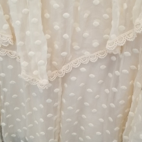 💕SPELL GYPSY X FREE PEOPLE💕 Mira Bustier RaRa Dress Ivory Small S NWT - Picture 13 of 14